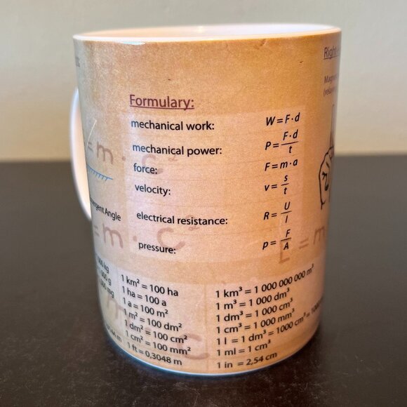 Könitz PHYSICS Knowledge Porcelain Mug ~ Science ~ Engineer - Picture 4 of 10